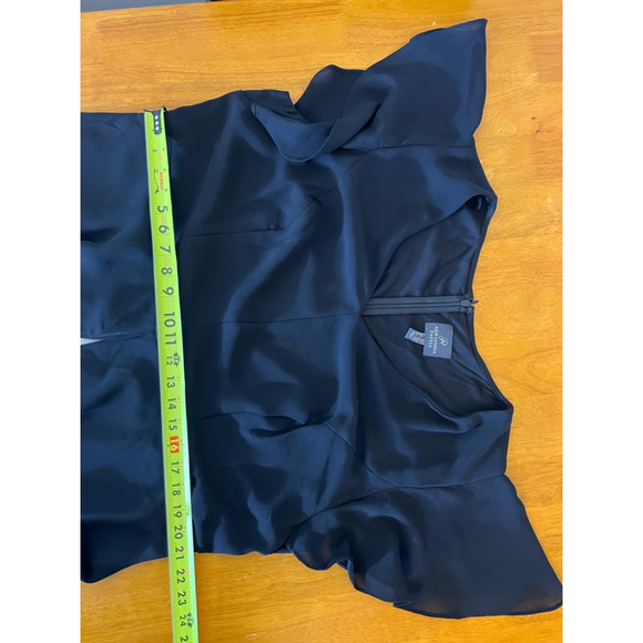 NWOT Adrianna Papell Sleeveless Stretch Crepe Jumpsuit Chiffon Overlay SZ 18W - Picture 9 of 9